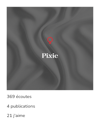 Présentation de la créatrice d'audios érotiques amateurs Pixie